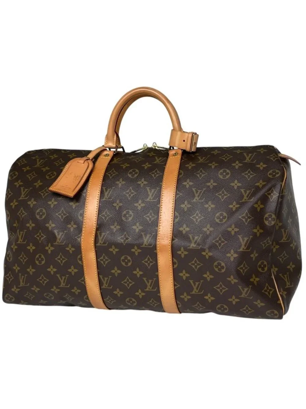 Louis Vuitton Keepall 50 Boston Bag Monogram Brown